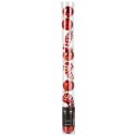 Bombki Szklane Zestaw 9 szt. Czerwone 3 cm Dekoracja Choinkowa