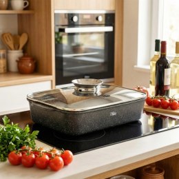 Brytfanna Granitowa 3,5 L z Dozownikiem w Pokrywce VILDE Brytfanka