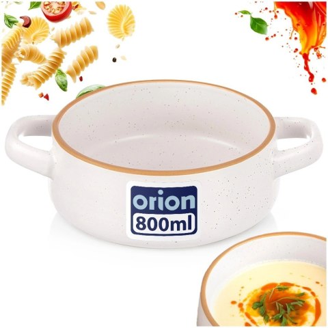 Bulionówka Ceramiczna z 2 Uchwytami Miska do Zupy Kremu 800ml ORION