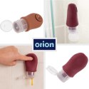 Buteleczki Podróżne Silikonowe 4 szt. z Przyssawką i Etui ORION Zestaw