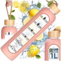 Butelka Szklana VILDE 582 ml z Silikonowym Pokrowcem i Metalową Nakrętką