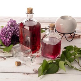 Butelka Szklana z Korkiem 270 ml Przezroczysta na Napoje Oliwę ORION