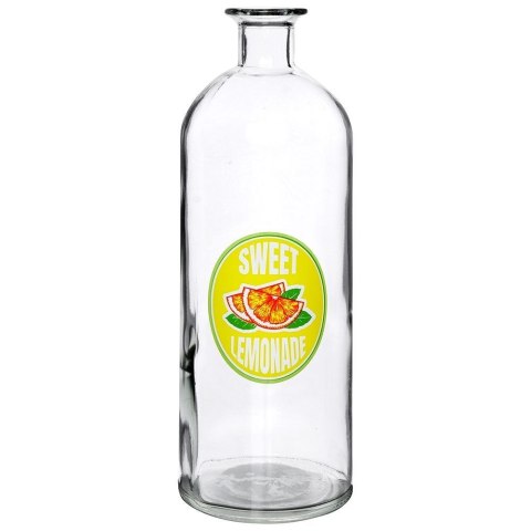 Butelka na Lemoniadę VILDE Szklana 1 L Zamykana na Korek Cytryna
