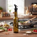 Butelka na Oliwę Ocet 210 ml Szklana Brązowa Ciemna z Dozownikiem