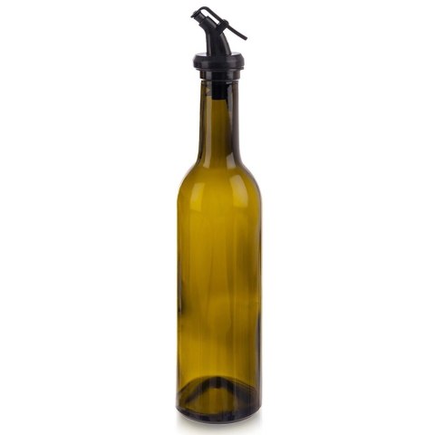 Butelka na Oliwę Ocet 380 ml Szklana Brązowa Ciemna z Dozownikiem