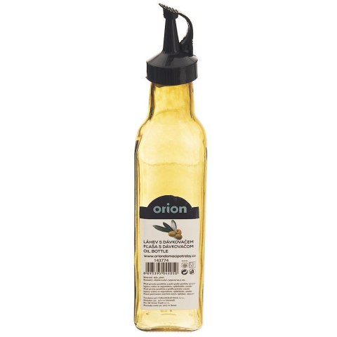 Butelka na Oliwę Ocet z Dozownikiem Szklana ORION 265 ml Żółta