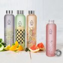Butelka na Wodę Szklana ORION 600 ml Zielona Borokrzemowa Szczelna