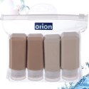 Butelki Podróżne Zestaw 4 szt. Silikon 90 ml ORION Szczelne Etui 16 x 16 cm