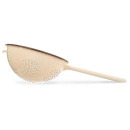 Cedzak Kuchenny Emaliowany Brązowy Solidny Brown 22 cm