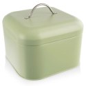 Chlebak Metalowy ORION GREENISH 20x20x17 cm Zielony Kompaktowy na Chleb