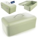 Chlebak Metalowy ORION GREENISH 42,5 x 23 x 20 cm Zielony Duży na Pieczywo