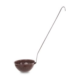 Chochla Emaliowana ORION BROWN 170 ml 35 cm Brązowa Retro do Zupy