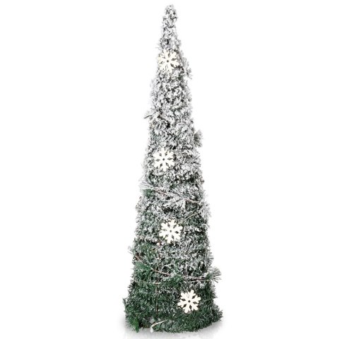 Choinka Stożek Zielona 60 cm 30 LED z Timerem Dekoracja Świąteczna