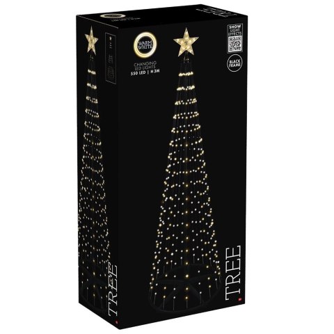 Choinka świecąca stożek zewnętrzna XXL 550 LED 300 cm