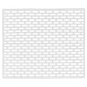 Mata do Zlewu Gumowa Biała 33 x 28 cm Perforowana Antypoślizgowa ORION