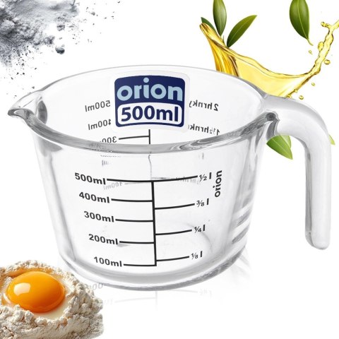 Miarka Kuchenna Szkło Borokrzemowe 500ml Podziałka Odporna ORION