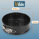 Mini Tortownica Rozpinana 14 cm Stal Granitowa Nieprzywierająca VILDE