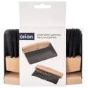 Mini Zmiotka z Szufelką ORION Metal Drewno z Magnesem do Blatu Czarne