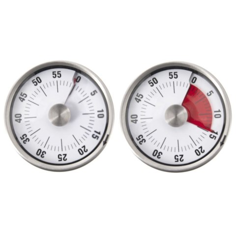 Minutnik Kuchenny z Magnesem Analogowy Nierdzewny Stoper ORION 6 cm