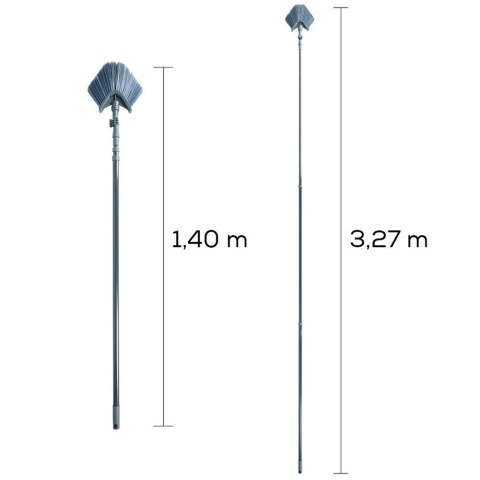 Miotła Teleskopowa do Kurzu i Pajęczyn Trójkątna Solidna VILDE 140-327 cm