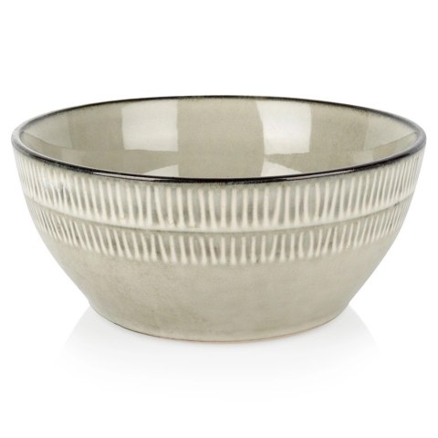 Miseczka Ceramiczna 750 ml Szara Matowa na Zupę Płatki Sałatkę
