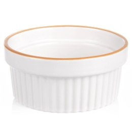Miseczka Ceramiczna Żaroodporna do Zapiekania 290ml Biała ORION