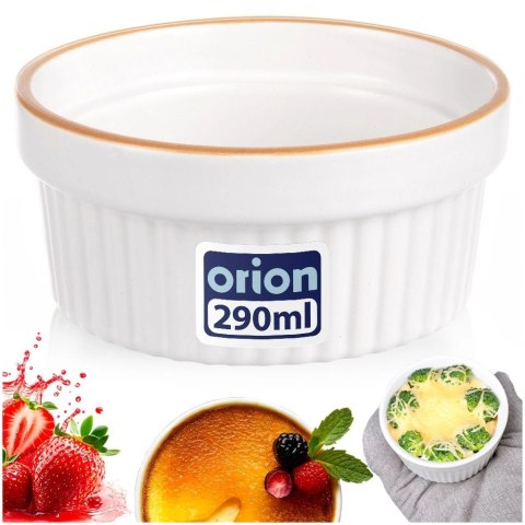 Miseczka Ceramiczna Żaroodporna do Zapiekania 290ml Biała ORION