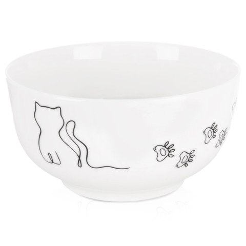 Miseczka Porcelanowa 550 ml Kotek Miska dla Dzieci na Zupę i Płatki