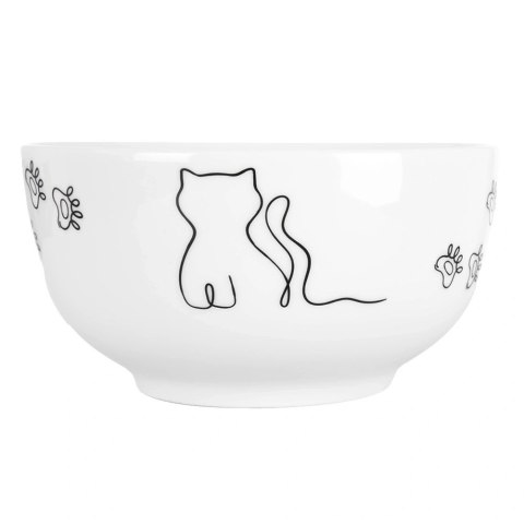Miseczka Porcelanowa 550 ml Kotek Miska dla Dzieci na Zupę i Płatki
