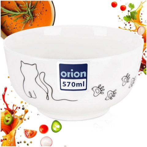 Miseczka Porcelanowa 550 ml Kotek Miska dla Dzieci na Zupę i Płatki