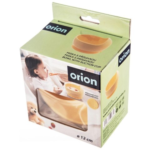 Miseczka dla Dziecka 12 cm 360 ml Silikonowa z Przyssawką Żółta ORION