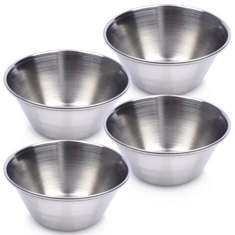 Miseczka na Sos 40 ml Stal Nierdzewna Zestaw 4 szt EXCELLENT HOUSEWARE