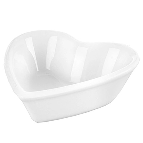 Miseczki do Serwowania Serce 4 szt. Porcelana do Mikrofalówki Piekarnika