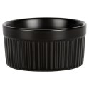 Miseczki do Zapiekania 10 x 5 cm 260 ml Porcelanowe Czarne 2 szt VILDE