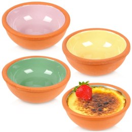 Miseczki do Zapiekania Ceramiczne 150 ml Kolorowe Tapas Zestaw 4 szt.
