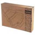 Miseczki z Tacą na Przekąski Dipy Choinka Porcelanowe Białe ORION 28 cm