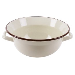 Miska 2,5 L Emaliowana Vintage Beżowa 26 cm Retro ORION