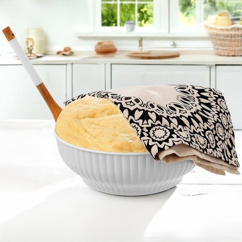 Miska Kuchenna 24 cm 2,5 L Tworzywo Biała do Zmywarki i Mikrofali ORION