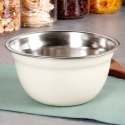 Miska Kuchenne Stalowa Biała 14,5 cm 700 ml do Zmywarki VILDE