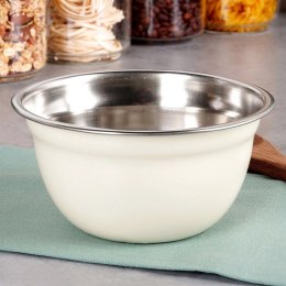 Miska Kuchenne Stalowa Biała 14,5 cm 700 ml do Zmywarki VILDE