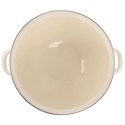 Miska emaliowana z uchwytami kremowa TONCA 33 cm, 5 l