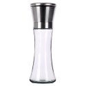 Młynek Ręczny do Pieprzu Soli Szklany 19 cm Stal EXCELLENT HOUSEWARE