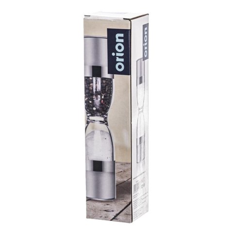 Młynek do Pieprzu Soli Ręczny Stalowy Podwójny Solidny ORION 22 x 5 cm