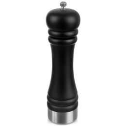 Młynek do Pieprzu i Soli Drewniany Czarny 21,5 cm Regulacja ORION