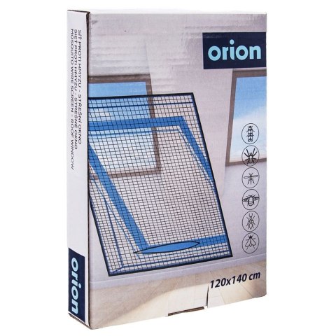 Moskitiera Siatka na Okno Dachowe Owady z Zamkiem ORION Czarna 140 x 120 cm