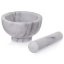 Moździerz do Ucierania Przypraw Ziół Pesto Marmurowy Solidny ORION 11,5 cm