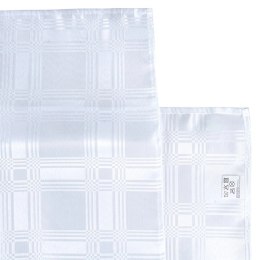 Nakrycie Stołu EXCELLENT HOUSEWARE 180x130 Cm Białe Łatwoczyszczące Stylowe