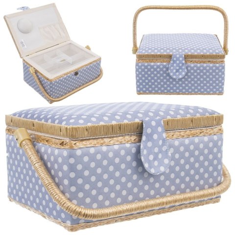 Niciarka Organizer na Nici Szpilki, Guziki Niebieska ORION 30 x 23 x 16 cm