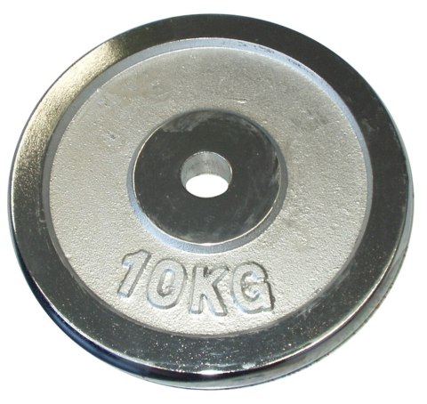 Obciążenie Talerz Chromowany do Gryfów Ćwiczeń KUBISPORT 10 kg 30 mm