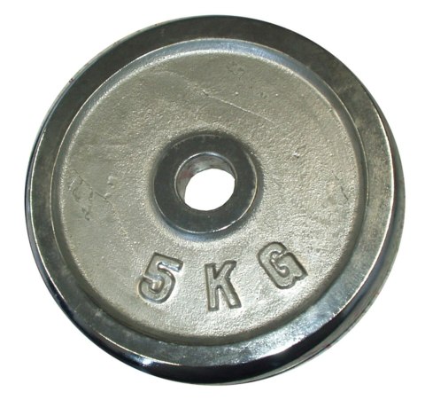 Obciążenie Talerz Chromowany do Gryfów Ćwiczeń KUBISPORT 5 kg 25 mm